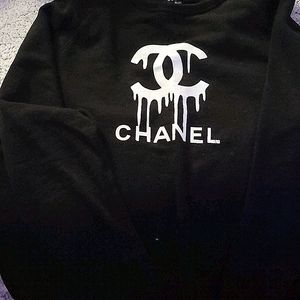 ChanelDrip Screen Printed Crew sweatshirt